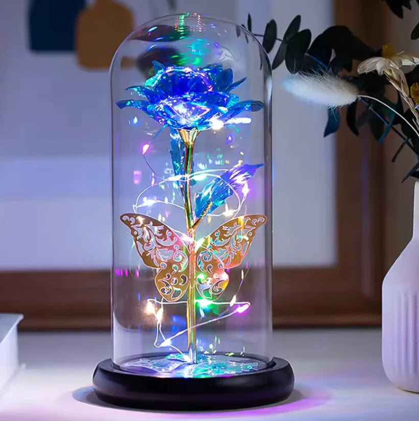 Luminous Eternal Rose – Preserved Flower Night Light