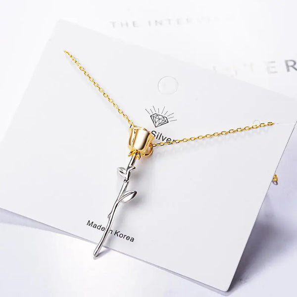 Eternal Rose Pendant Necklace
