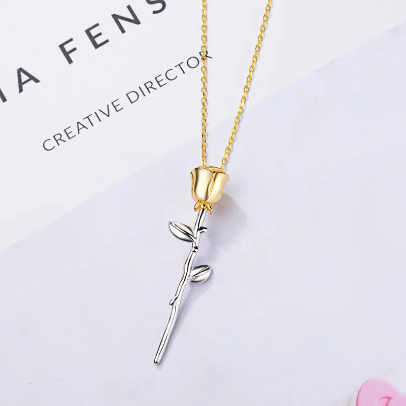 Eternal Rose Pendant Necklace