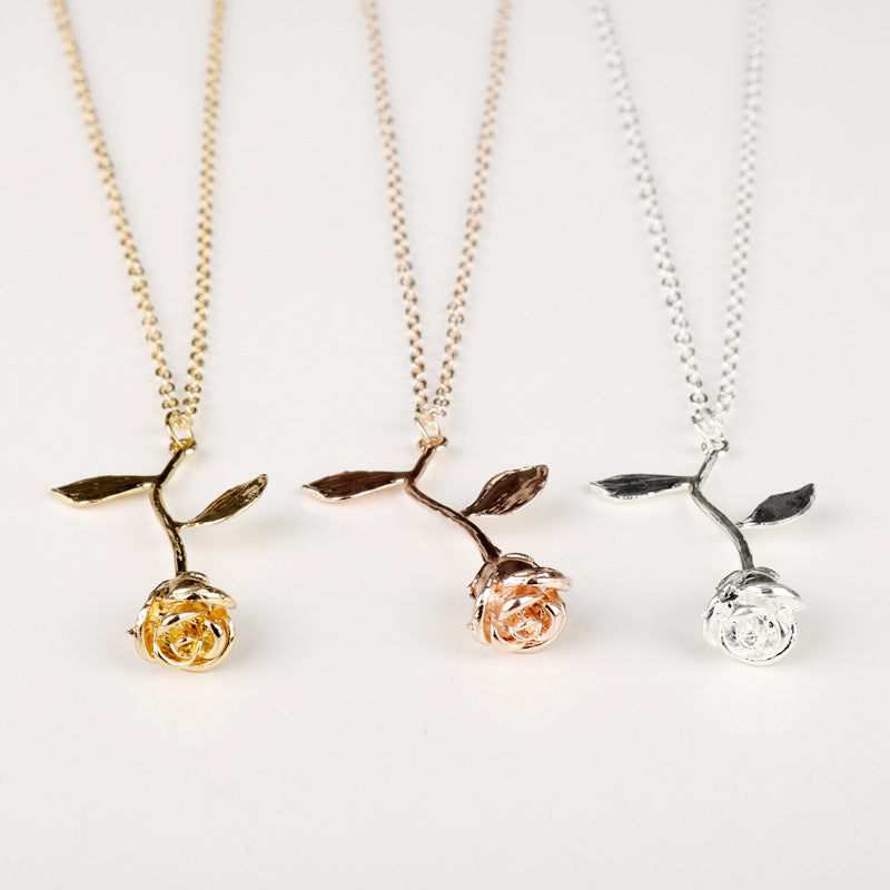 Rose Pendant Necklace