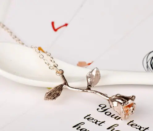 Rose Pendant Necklace