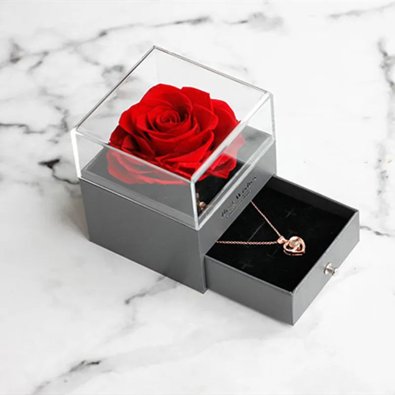 Timeless Bloom Necklace – Preserved Eternal Flower Jewelry