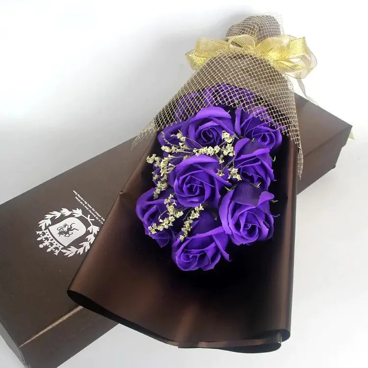 Twilight Rose Gift Box – 11 Preserved Soap Flowers (Multiple Colors Available)