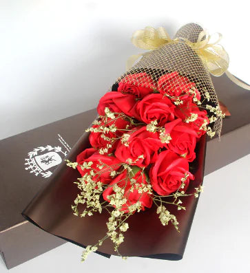 Twilight Rose Gift Box – 11 Preserved Soap Flowers (Multiple Colors Available)