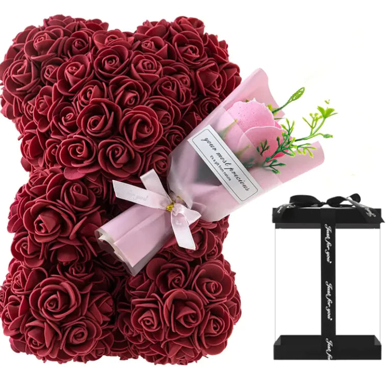 RoseBear Bloom Box – Preserved Flowers for Her